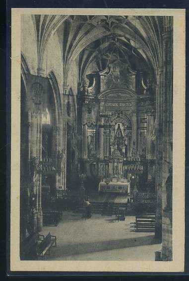 POSTAL ANTIGUA DEL PAIS VASCO BILBAO ALTAR DE LA BASILICA DE NTRA. SRA. DE BEGOÑA