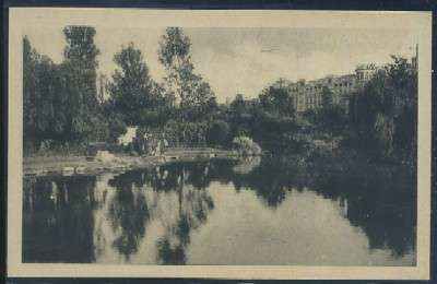 POSTAL ANTIGUA DEL PAIS VASCO BILBAO ESTANQUE DEL PARQUE