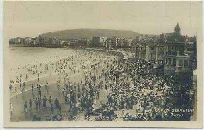 POSTAL DE SAN SEBASTIAN. LA PLAYA