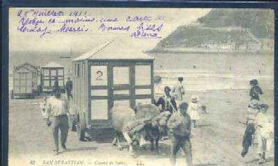 POSTAL ANTIGUA DE SAN SEBASTIAN Nº 42 - CASETA DE BAÑOS