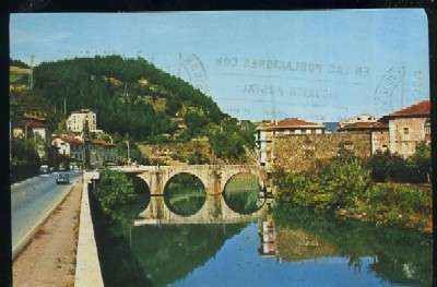 POSTAL DE ELGOIBAR. GUIPUZCOA. Nº 113 PUENTE SOBRE EL RIO DEVA