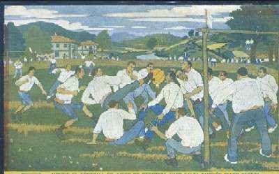 POSTAL DE VIZCAYA Nº 13 - AUNQUE EL FOOTBALL ES JUEGO DE DESTREZA, HACE FALTA TAMBIEN TENER CABEZA…