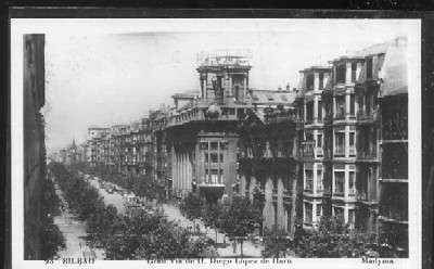 POSTAL DE VIZCAYA - BILBAO GRAN VIA DE D. DIEGO LOPEZ DE HARO