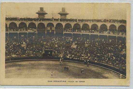POSTAL ANTIGUA DE SAN SEBASTIAN. PLAZA DE TOROS