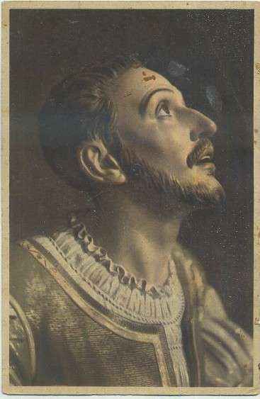 POSTAL DE LOYOLA. SE ENTREGA A DIOS IÑIGO DE LOYOLA Nº 4