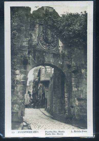 POSTAL DE FUENTERRABÍA Nº 55 PUERTA STA. MARÍA