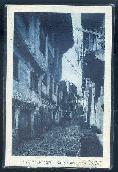 POSTAL DE FUENTERRABÍA Nº 33 CALLE PRINCIPAL