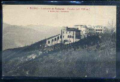POSTAL ANTIGUA DE BILBAO Nº 7. FUNICULAR DE ARCHANDA - CUMBRE (ALT. 250M)