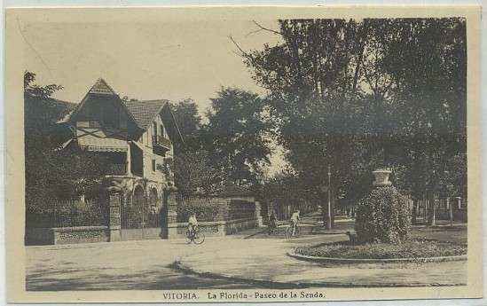 POSTAL DE VITORIA. LA FLORIDA. PASEO DE LA SENDA