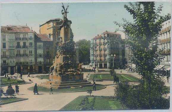 POSTAL DE VITORIA. PLAZA DE LA VIRGEN BLANCA Nº 45