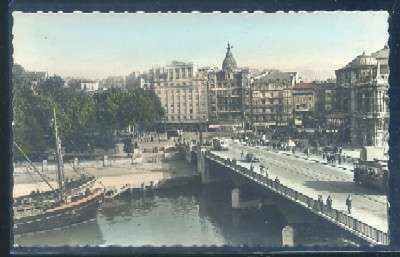 POSTAL DEL PAÍS VASCO. BILBAO Nº 14 PUENTE DE LA VICTORIA Y TEATRO ARRIAGA