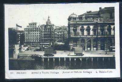 POSTAL DEL PAÍS VASCO. BILBAO Nº 523 ARENAL Y TEATRO ARRIAGA