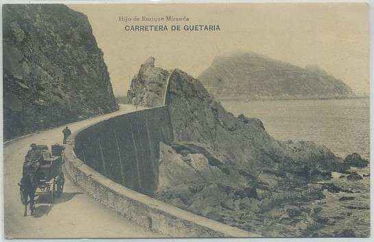 POSTAL ANTIGUA DE GUIPUZCUA. CARRETERA DE GUETARIA