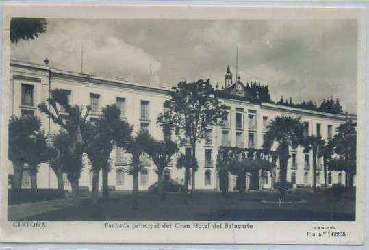 POSTAL ANTIGUA DE GUIPUZCOA. CENTONA. FACHADA PRINCIPAL DEL GRAN HOTEL BALNERARIO