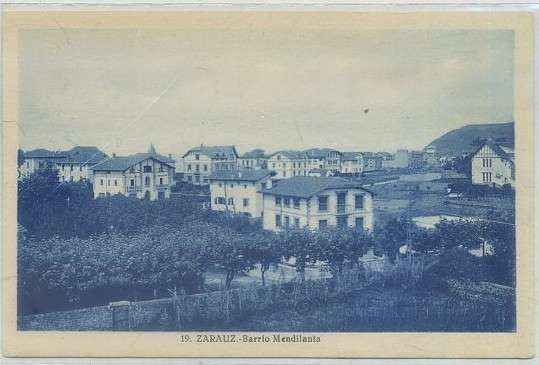 POSTAL ANTIGUA DE GUIPUZCOA. ZARAUZ. BARRIO MENDILANTA Nº 19