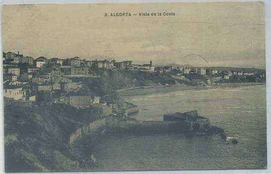 POSTAL ANTIGUA DE VIZCAYA. ALCORTA. VISTA DE LA COSTA