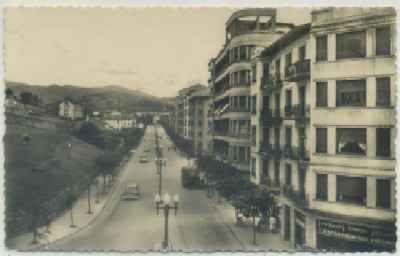 POSTAL DE GUIPUZCUA. IRUN. AVDA. GENERALISIMO FRANCO Nº 57