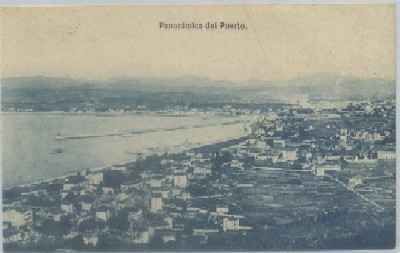 POSTAL ANTIGUA DE VIZCAYA. PANORAMICA DEL PUERTO