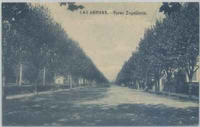 POSTAL ANTIGUA DE VIZCAYA. LAS ARENAS. PASEO ZUGATZARTE