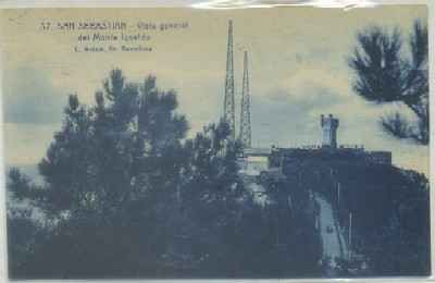 POSTAL ANTIGUA DE GUIPUZCOA. SAN SEBASTIAN. VISTA DEL MONTE IGUELDO Nº 37