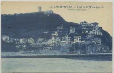 POSTAL ANTIGUA DE SAN SEBASTIAN. CHALETS DE MONTE IGUELDO Nº 24