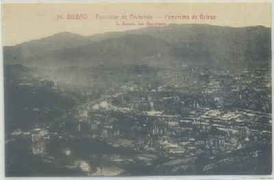 POSTAL ANTIGUA DE BILBAO. FUNICULAR DE ARCHANDA. PANORAMA DE BILBAO Nº 14