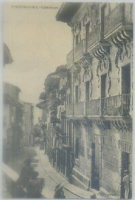 POSTAL ANTIGUA DE SAN GUIPUZCOA.. FUENTERRABIA. CALLE MAYOR
