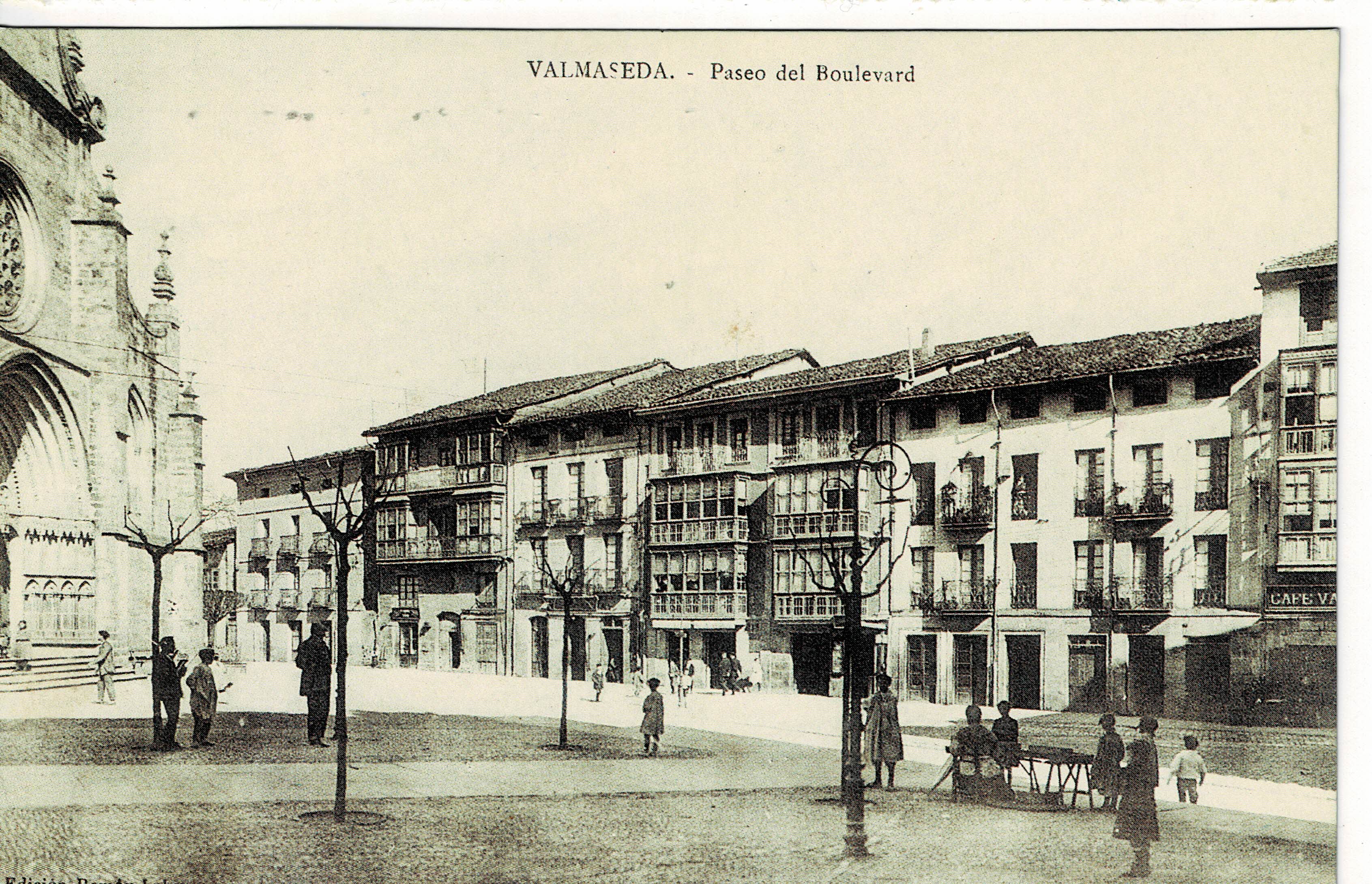 POSTAL VALMASEDA. PASEO DEL BOULEVARD.