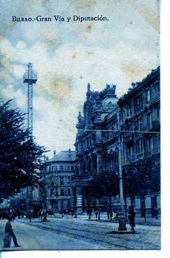 POSTAL DE BILBAO. GRAN VIA Y DIPUTACION