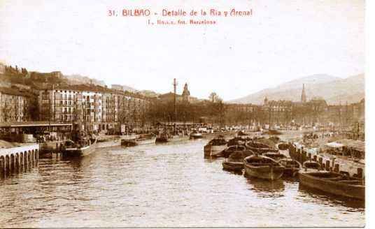 Nº 31. BILBAO. DETALLE DE LA RIA Y ARENAL