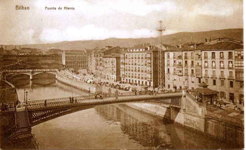 POSTAL DE BILBAO. PUENTE DE HIERRO