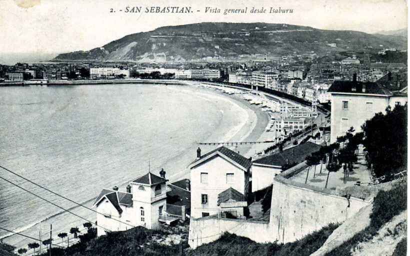 POSTAL DE SAN SEBASTIAN.VISTA GENERAL DESDE ISBURU