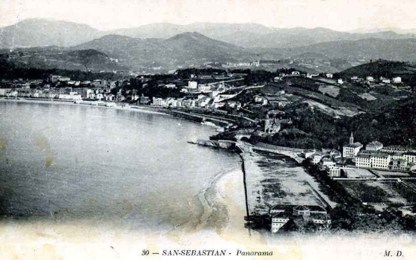 POSTAL DE SAN SEBASTIAN. PANORAMA