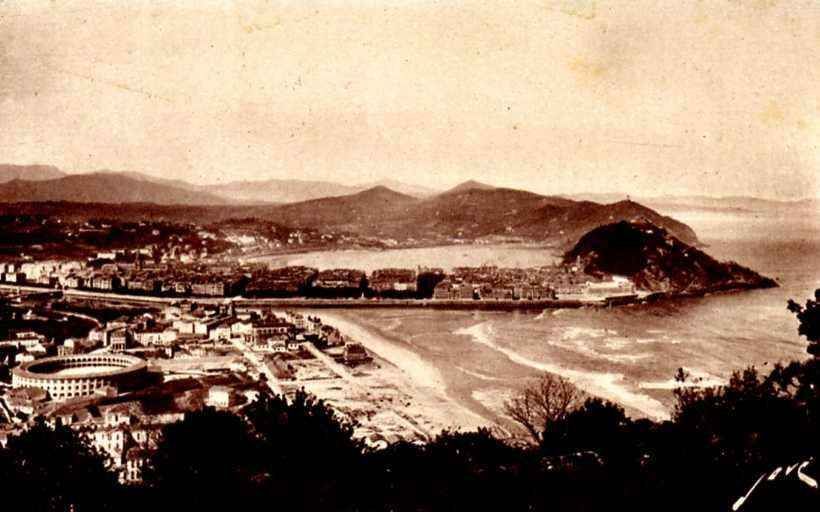 POSTAL DE SAN SEBASTIAN. PANORAMICA