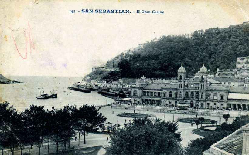 POSTAL DE SAN SEBASTIAN. EL GRAN CASINO