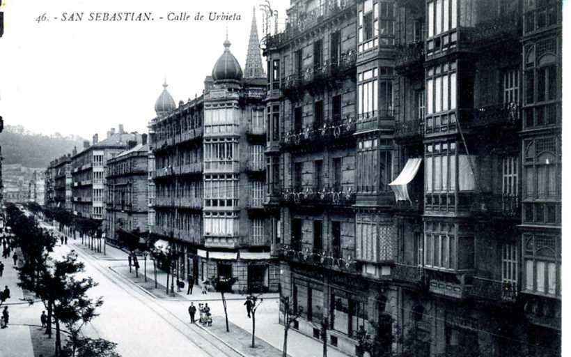 POSTAL DE SAN SEBASTIAN. CALLE DE URBIETA