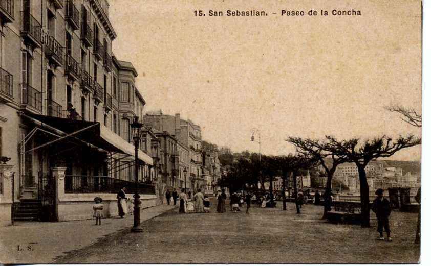 POSTAL DE SAN SEBASTIAN.PASEO DE LA CONCHA
