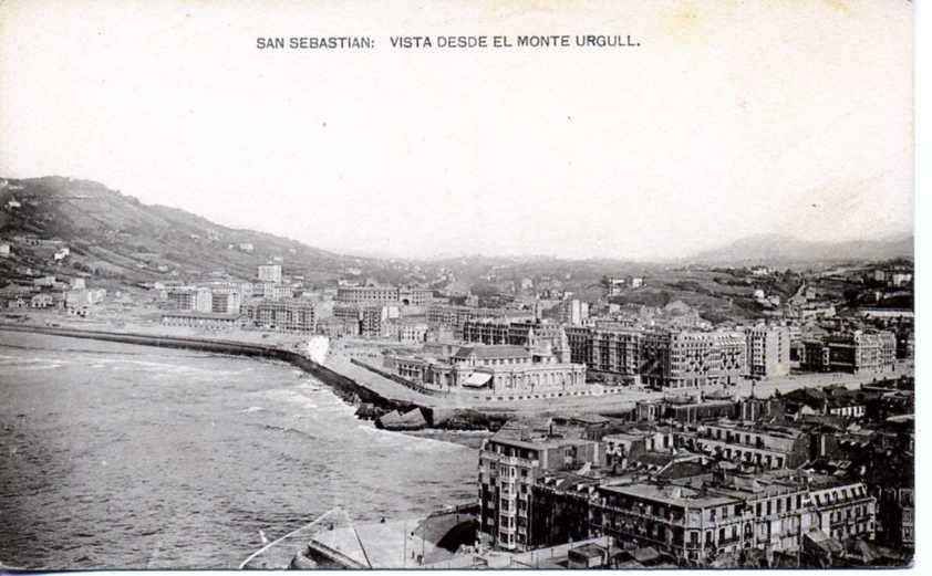 POSTAL DE SAN SEBASTIAN. VISTA DESDE EL MONTE URGULL