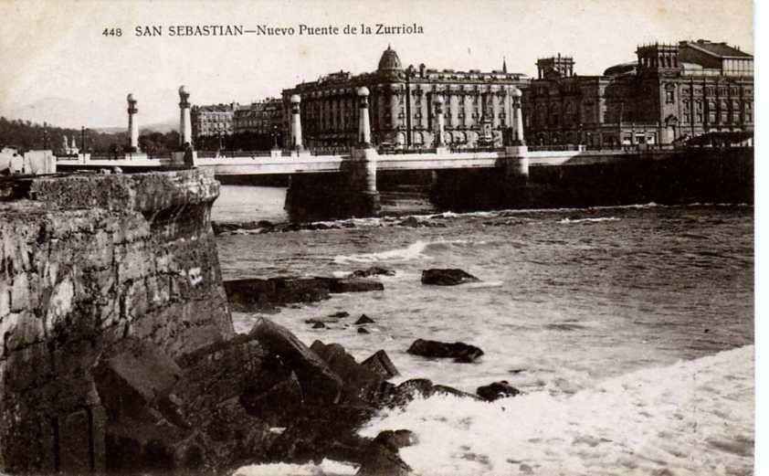 POSTAL DE SAN SEBASTIAN. NUEVO PUENTE DE ZURRIOLA