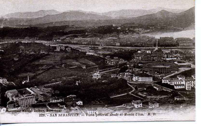POSTAL DE SAN SEBASTIAN. Nº229 VISTA GENERAL DESDE EL MONTE ULIA
