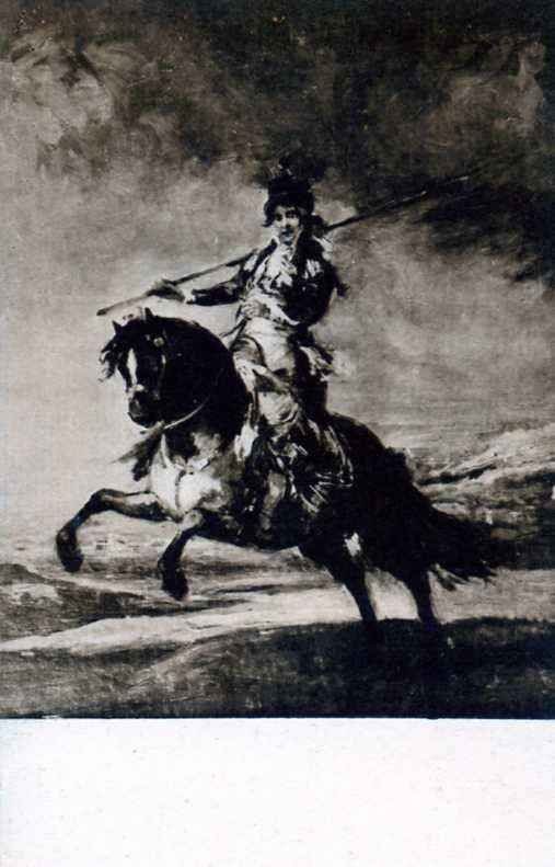 POSTAL DE SAN SEBASTIAN. MUSEO MUNICIPAL DE SAN  TELMO. PIQUERO ANDALUZ (EUGENIO LUCAS HIJO)