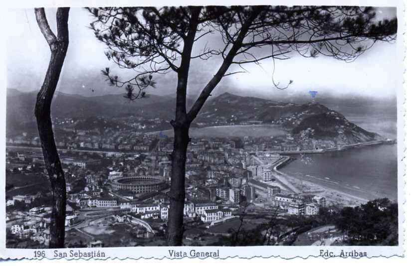 POSTAL DE SAN SEBASTIAN. Nº196  VISTA GENERAL