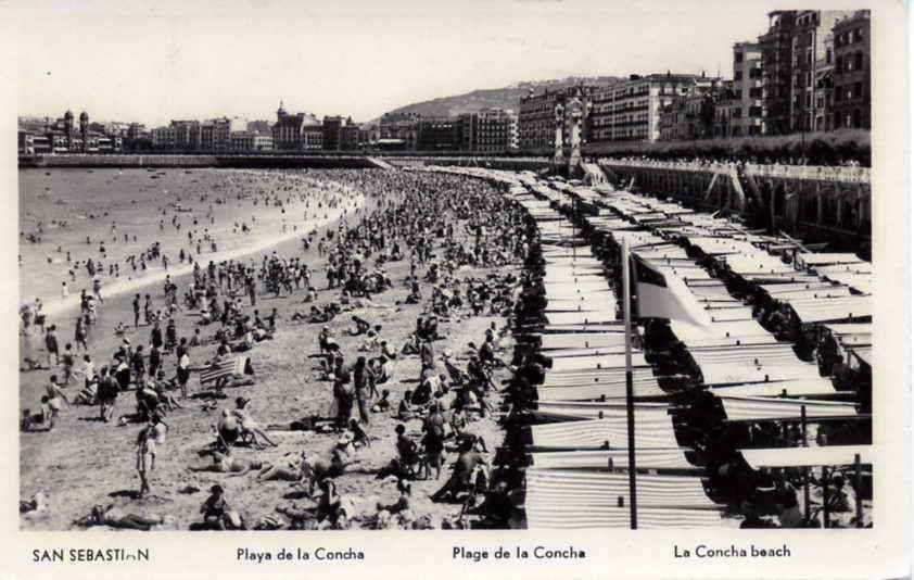 POSTAL DE SAN SEBASTIAN. PLAYA DE LA CONCHA