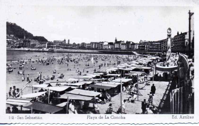 POSTAL DE SAN SEBASTIAN. PLAYA DE LA CONCHA Nº112