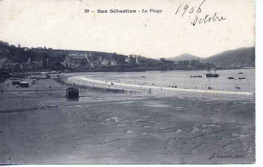 POSTAL DE SAN SEBASTIAN. Nº22 LA PLAYA