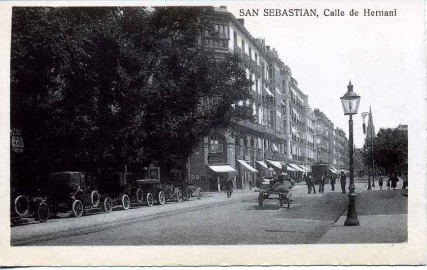 POSTAL DE SAN SEBASTIAN. CALLE DE HERNANI