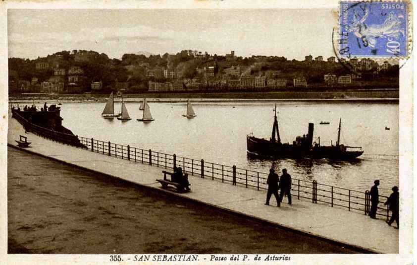 POSTAL DE SAN SEBASTIAN. 355 PASEO DEL PRINCIPE DE ASTURIAS