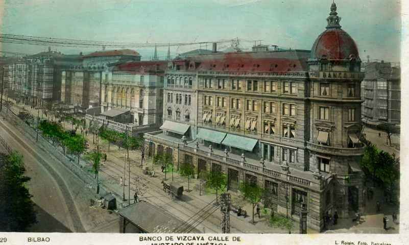 POSTAL DE BILBAO Nº29 BANCO DE VIZCAYA   CALLE DE HURTADO DE AMEZAGA