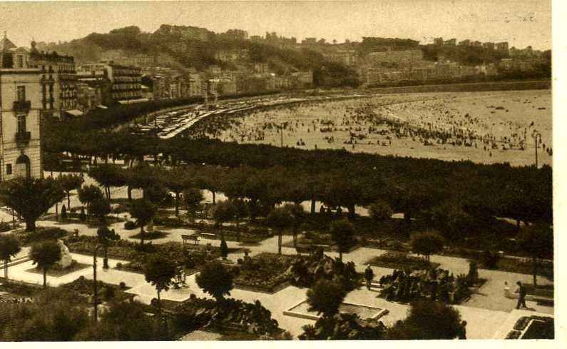 POSTAL DE SAN SEBASTIAN  PASEO  DE LA CONCHA