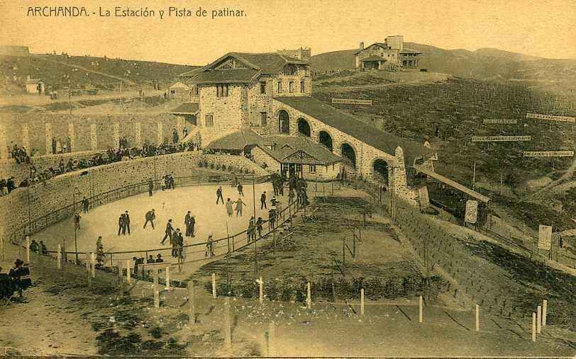 ARCHANDA. LA ESTACION Y PISTA DE PATINAR